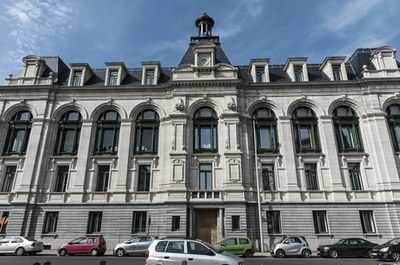 Voorgevel na restauratie. Foto A. de Ville de Goyet © BUP/BSE Voorgevel na restauratie