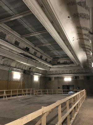 Elisabethzaal van stucwerk voorzien Elisabethzaal van stucwerk voorzien