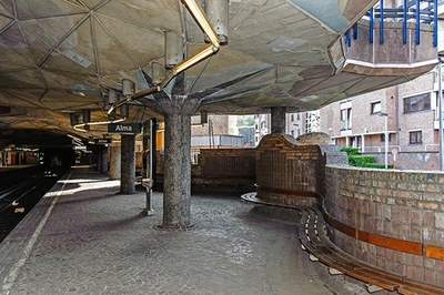 La station de métro. Photo A. de Ville de Goyet © urban.brussels