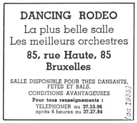 Salle Elisabeth annonce 1935